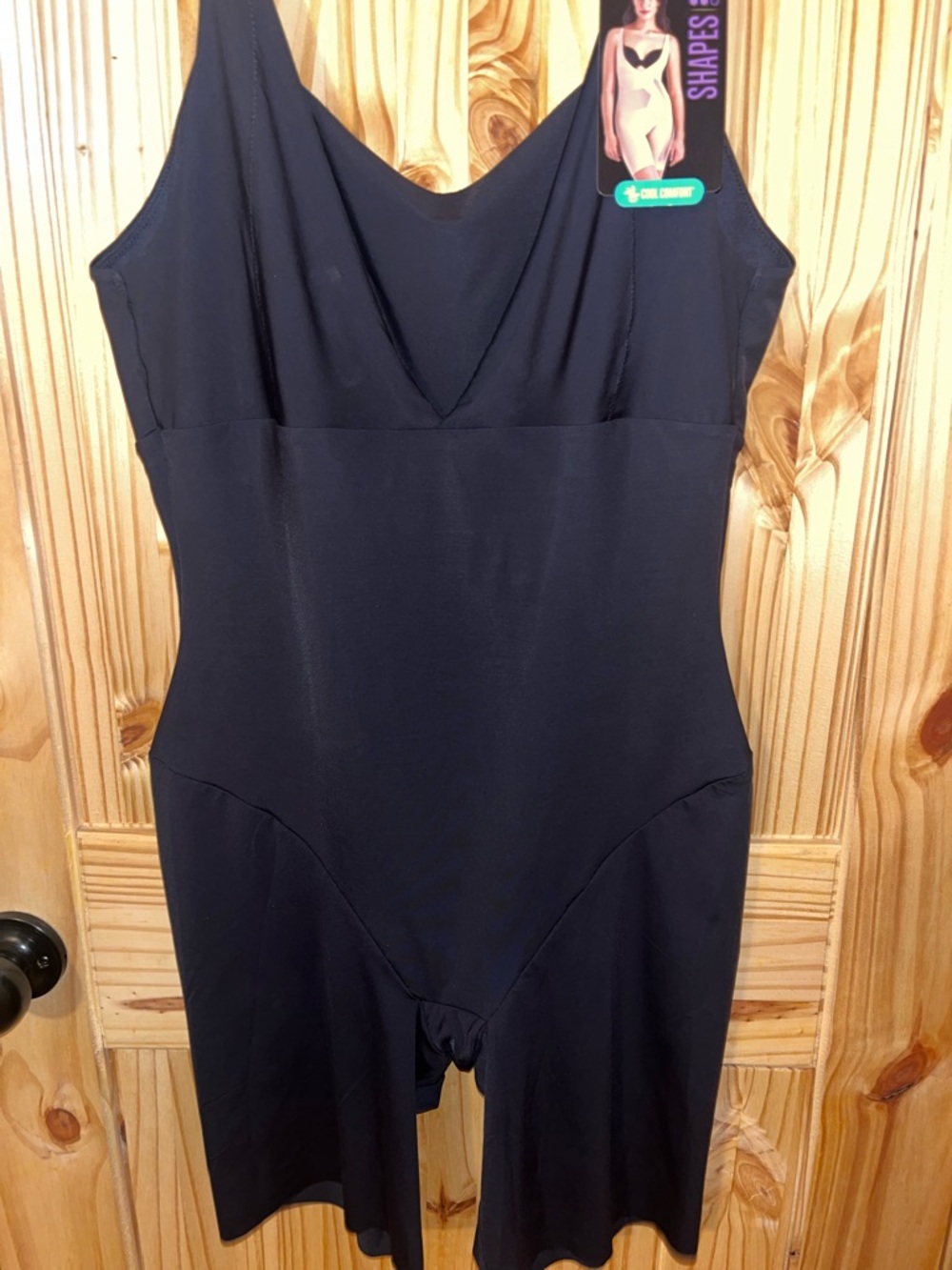 Maidenform Black Shaping Romper with Wide Straps